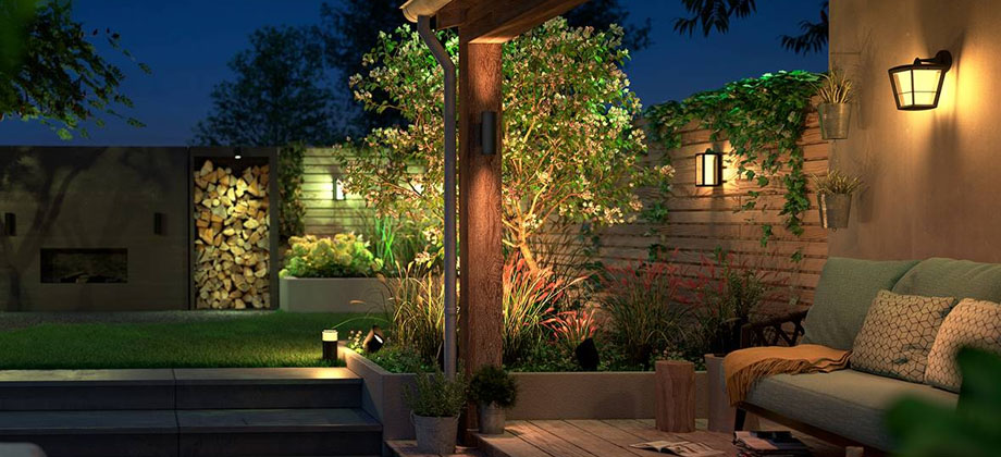 Iluminación para patios y jardines
